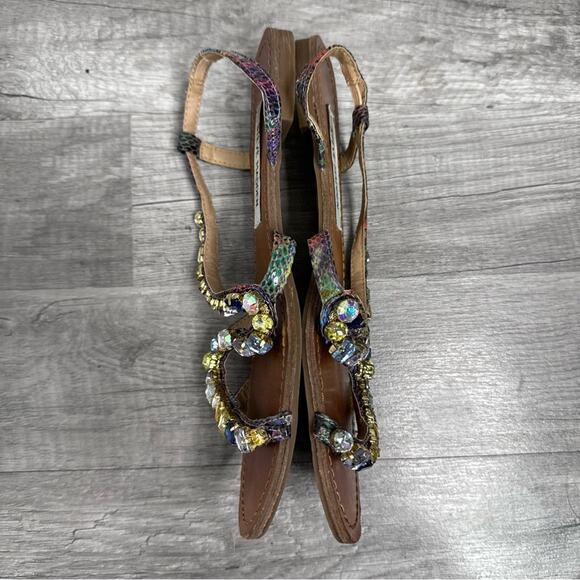 Steve Madden Jewel Sandals Blazzzed Flats Size 8 - Picture 5 of 8